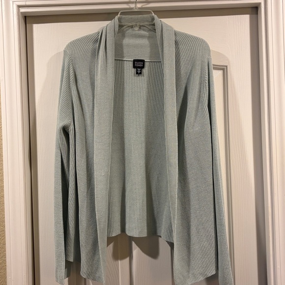 Eileen Fisher Women's Open-Front Cardigan Italian yard size L - Picture 3 of 7